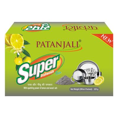 PATANJALI Super Dish Wash Bar – (Pack of 7) – (Total 1120GM, Each 160GM) Dishwash Bar (7 x 160 g)